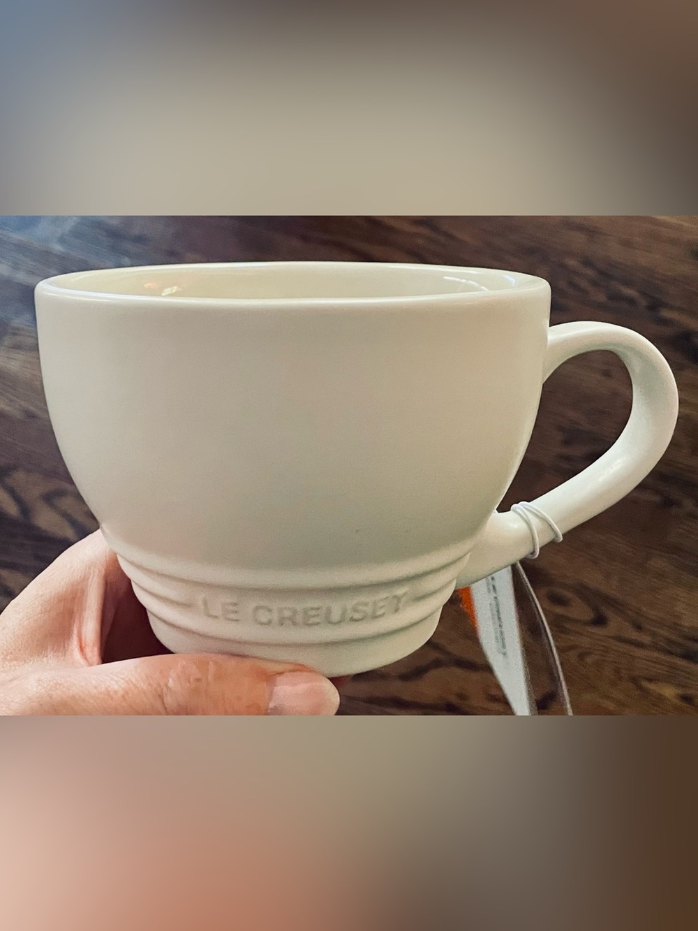 Multiples available matte white cotton Le Creuset Giant Cappuccino Mug